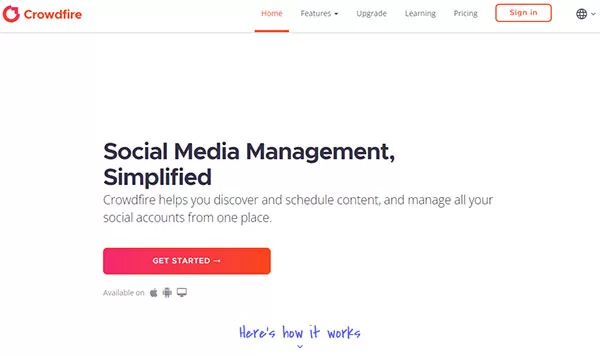 Crowdfire - Công cụ Social Marketing hiệu quả dễ sử dụng