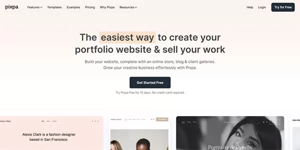 Pixpa - Top Marketing tool giúp thiết kế website portfolio đẹp
