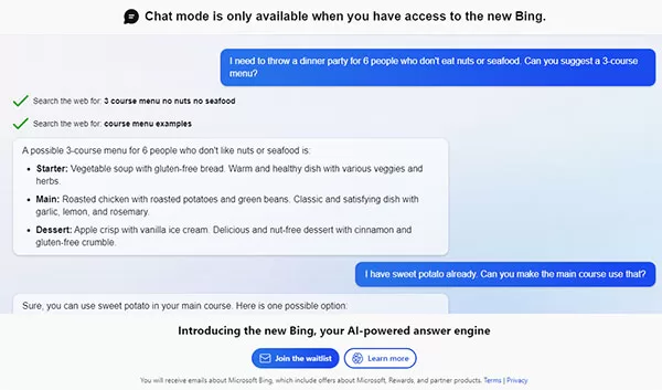 Cách khắc phục lỗi "Chat mode is only available when you have access to the new Bing"