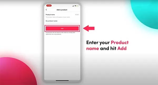 Điền tên hiển thị của sản phẩm vào video