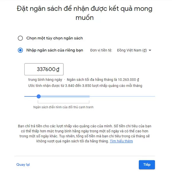 Hướng dẫn thiết lập ngân sách quảng cáo Google Ads cho người mới bắt đầu