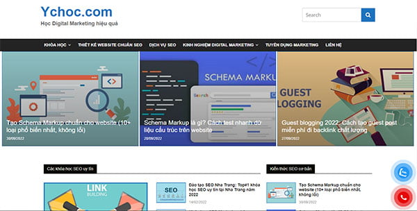 Ychoc.com, một trong những blog kiến thức về Digital Marketing & SEO hay nhất mà bạn nên follow theo dõi