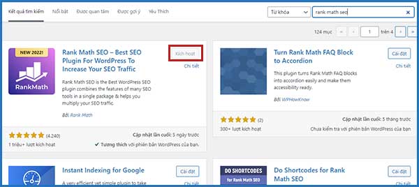 Hướng dẫn cài đặt plugin Rank Math SEO | Ychoc.com