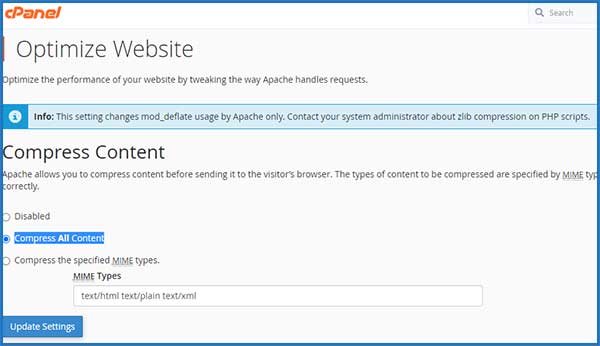Hướng dẫn kích hoạt chức năng GZIP Compression trên Hosting Cpanel | Ychoc.com