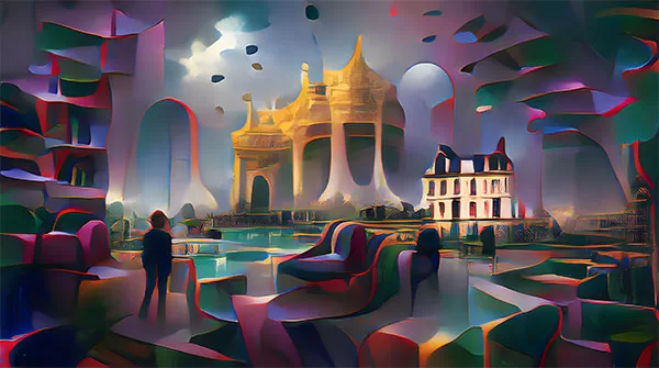 Ví dụ về một bức ảnh được tạo ra bằng hệ thống AI Art Generator