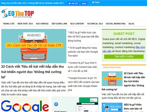 Blog Seothetop