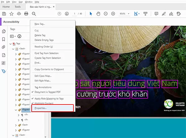 Nhấp chuột phải và chọn Properties...