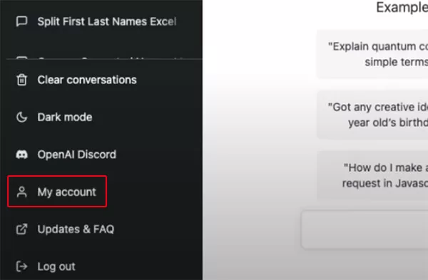 Mục My Account thay thế cho tùy chọn Upgrade plan trước đây