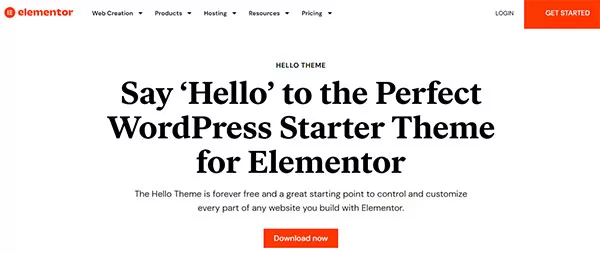 Giới thiệu theme Hello Elementor