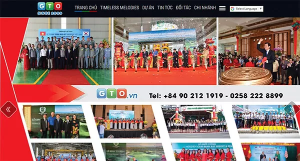 Trang chủ website GTO Nha Trang