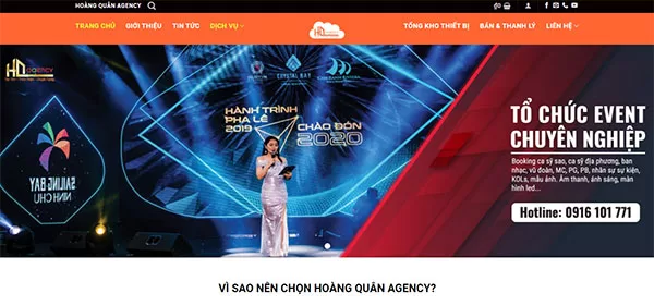 Website Hoàng Quân Agency Nha Trang
